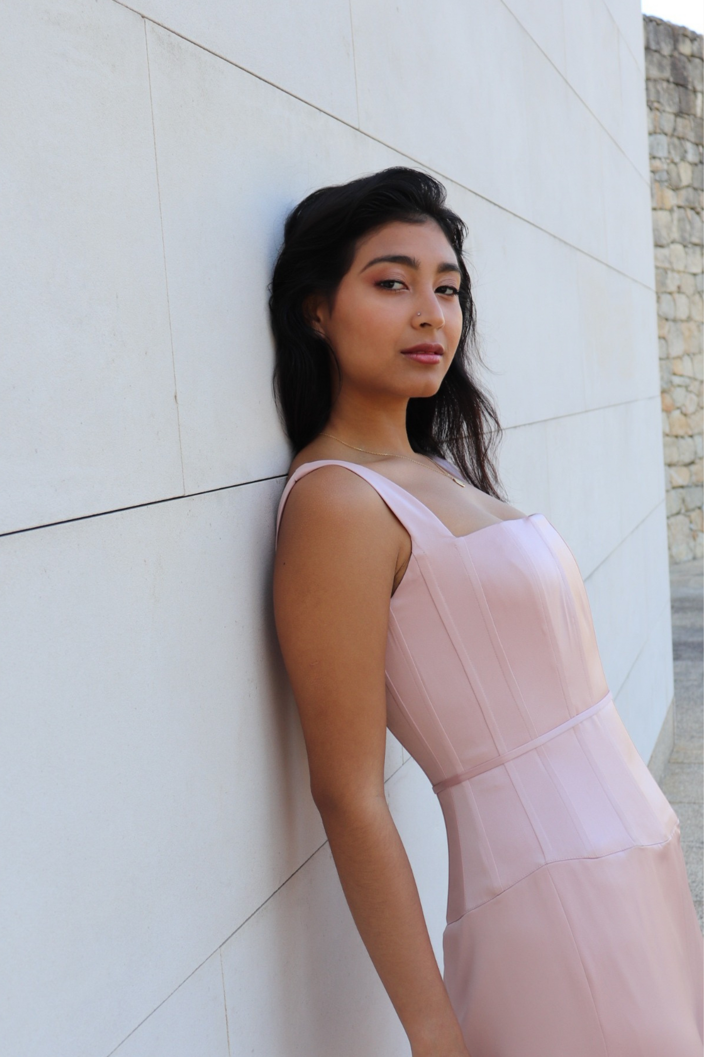 Corset rosa pastel