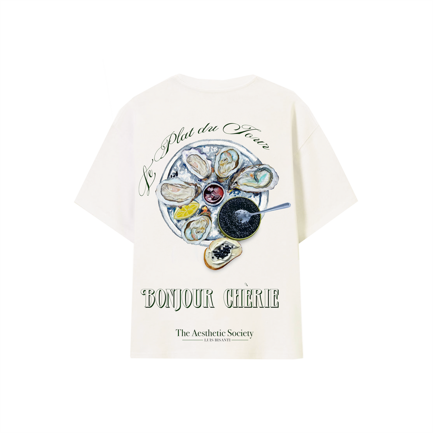 T-Shirt “Bonjour Chérie – Le Plat du Jour” – The Aesthetic Society