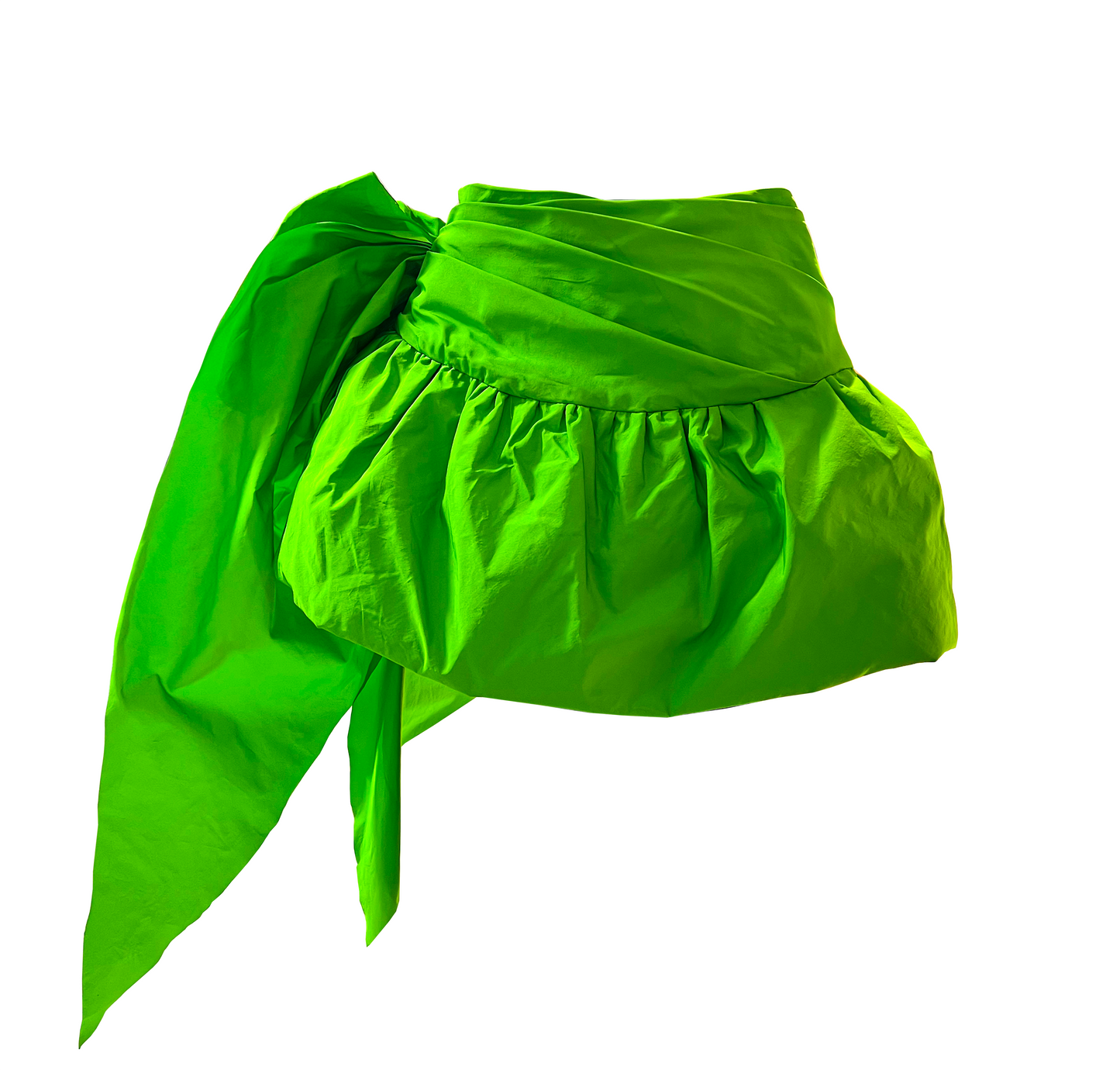 Falda drapeada con volumen