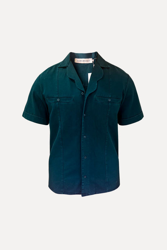 Camisa cabana Azul mediterráneo