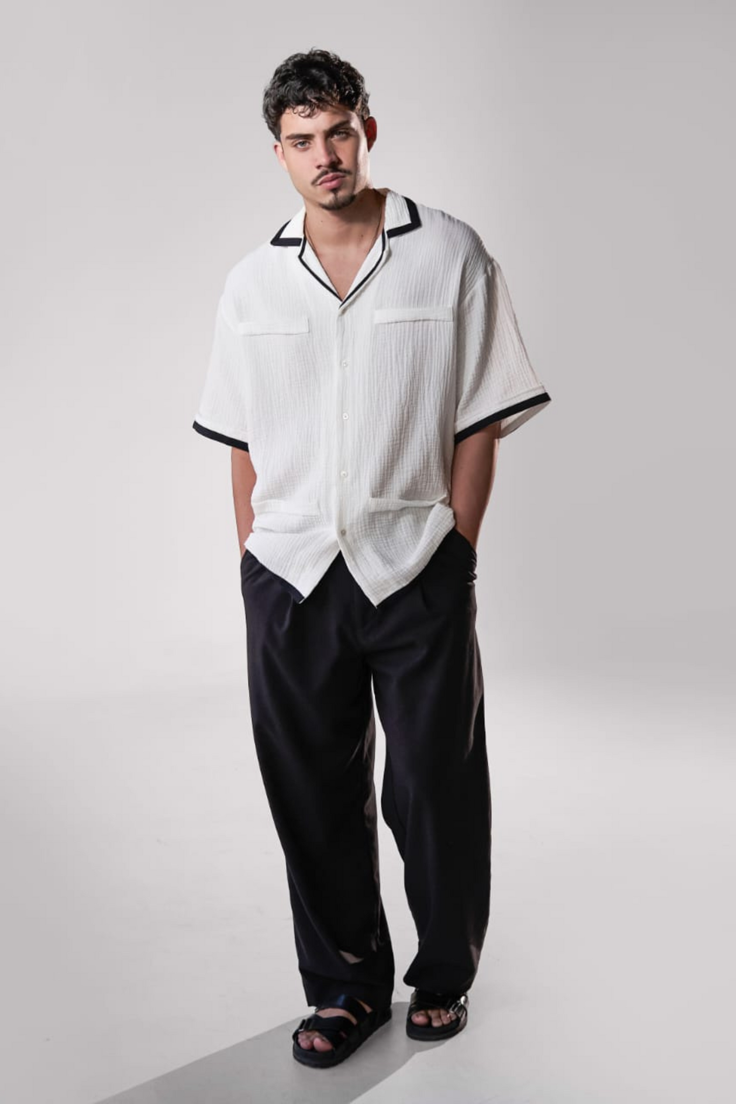 Camisa blanca bambula