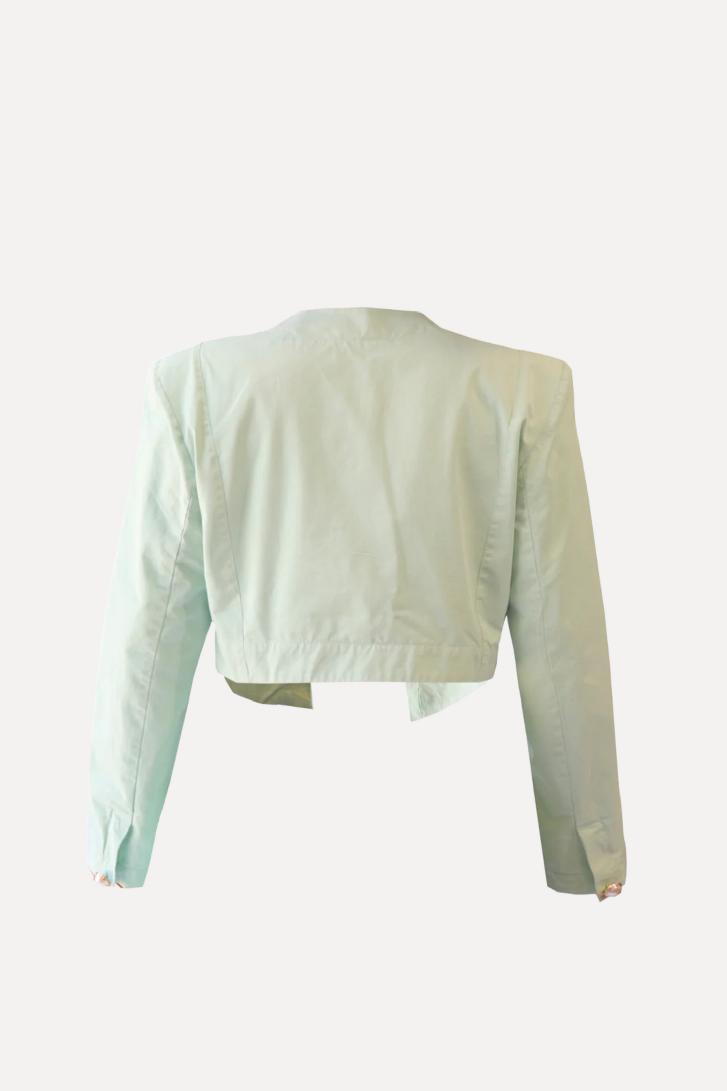 Blazer corto verde pistacho