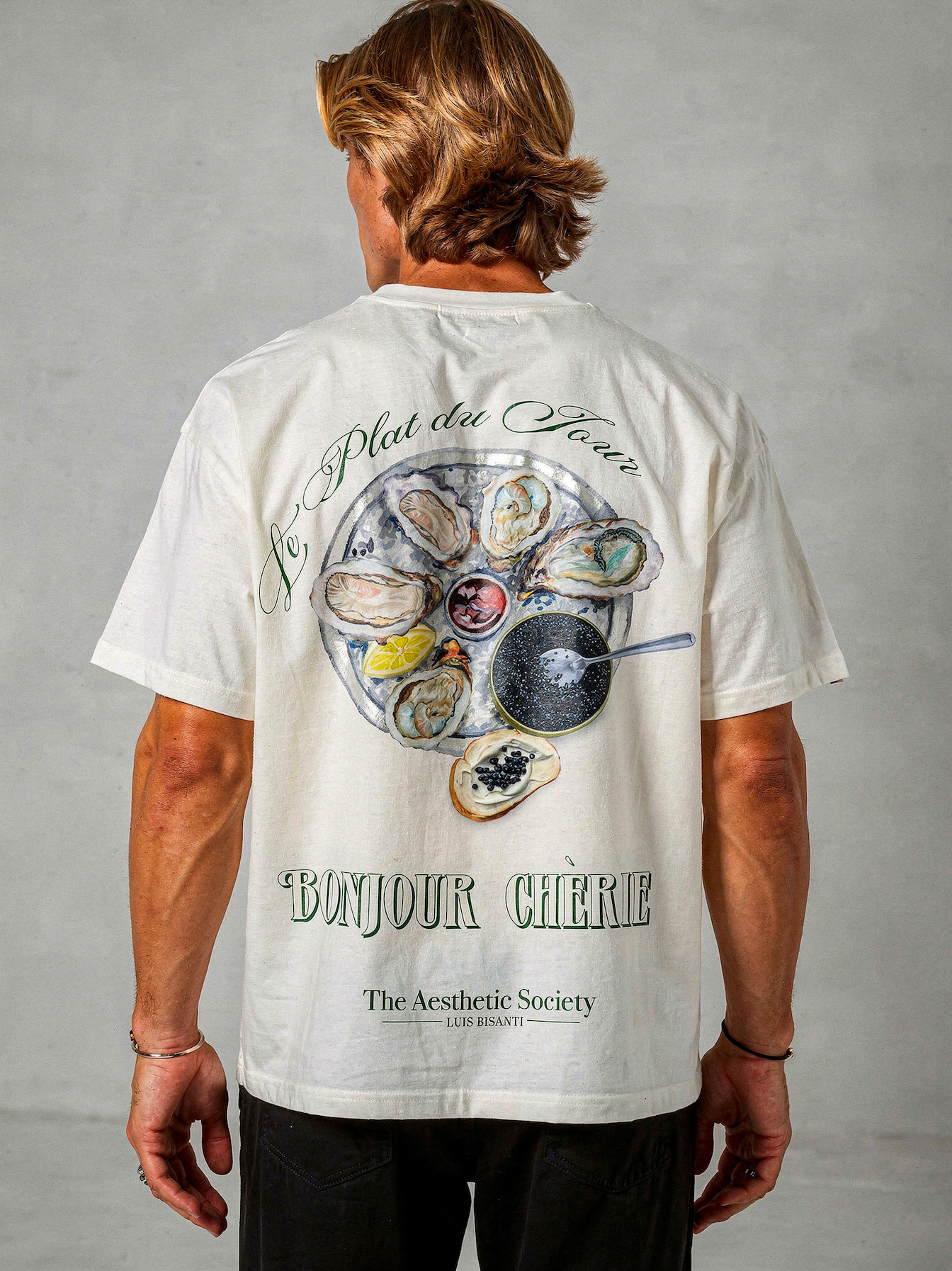 T-Shirt “Bonjour Chérie – Le Plat du Jour” – The Aesthetic Society