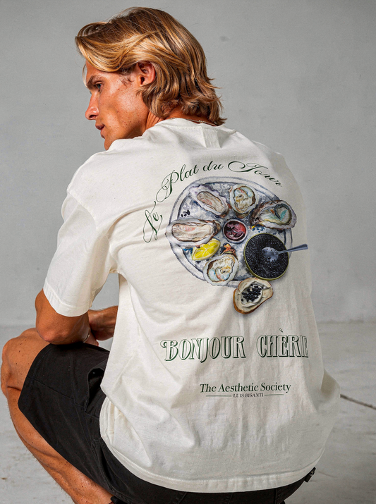 T-Shirt “Bonjour Chérie – Le Plat du Jour” – The Aesthetic Society