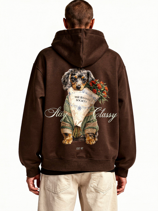 Hoddie "Stay Classy Society" - La plage club