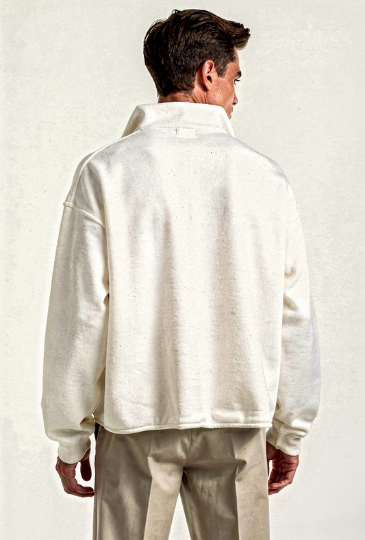 Sweatshirt "Private Yacht Club Quarter Zip" - La plage club